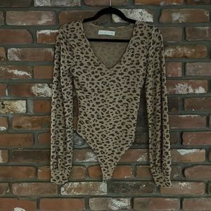 Abercrombie and fitch leopard bodysuit